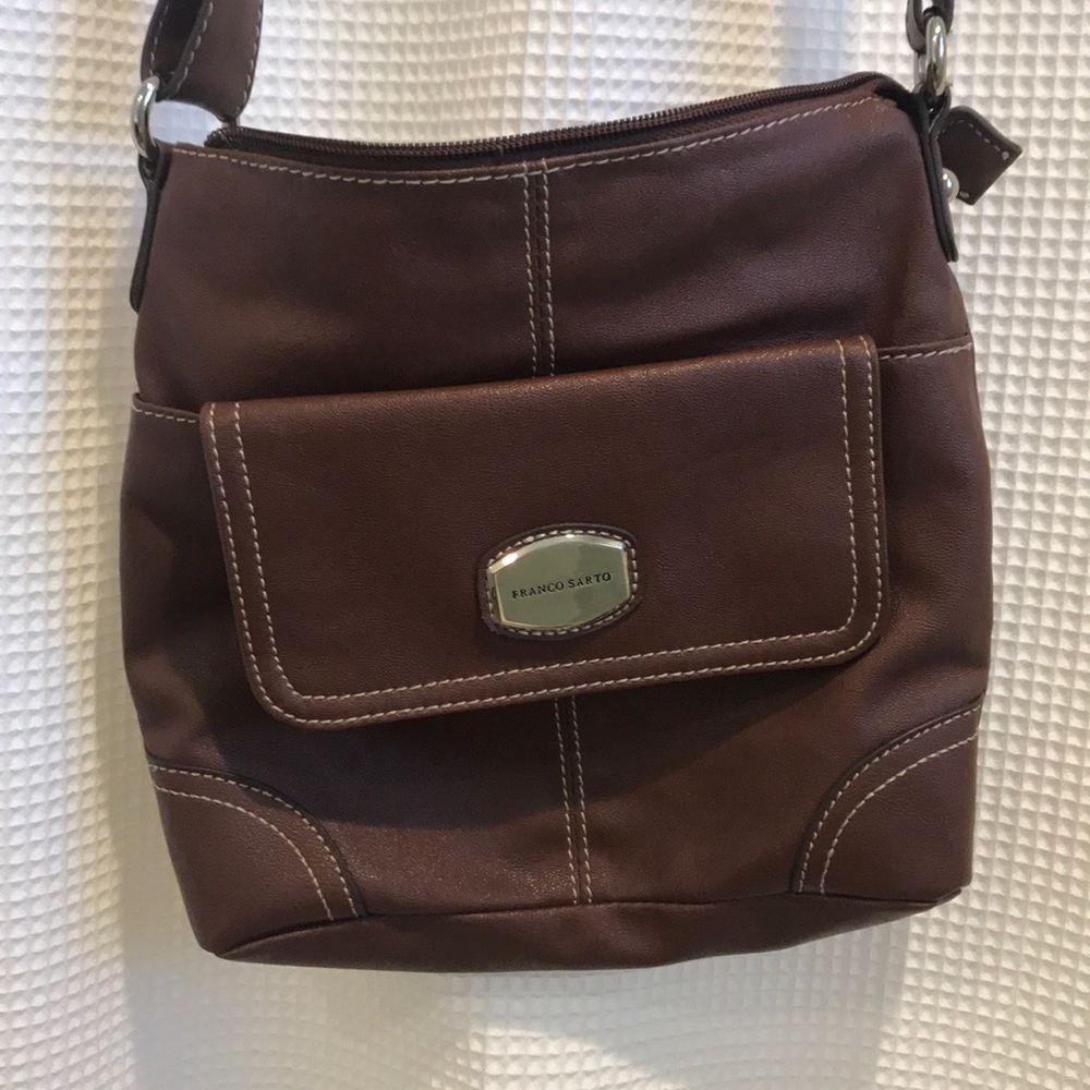 Franco Sarto Brown Leather Bag